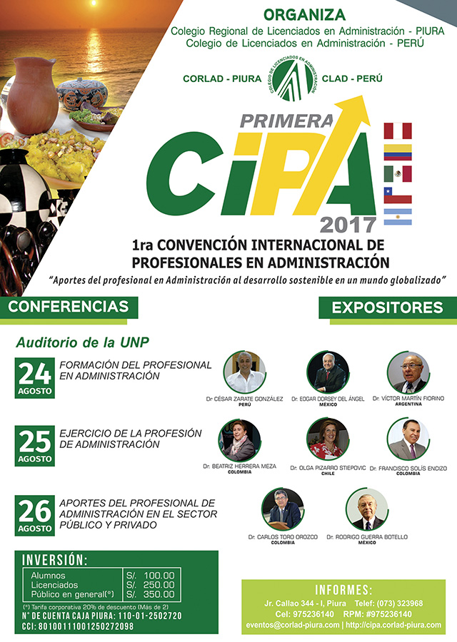 1ra Convención Internacional de Profesionales en Administración